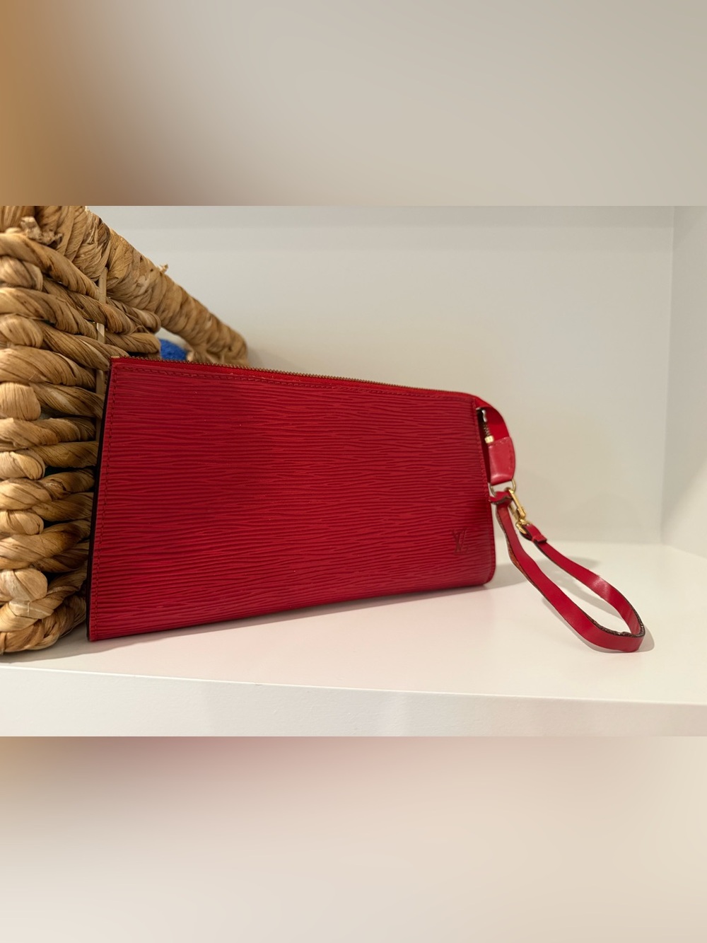 Louis Vuitton Epi Leather Pochette – Red